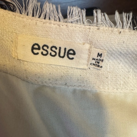 Striped Essue tank dress with pockets.
Cream with blue-gray stripes - Picture 4 of 4